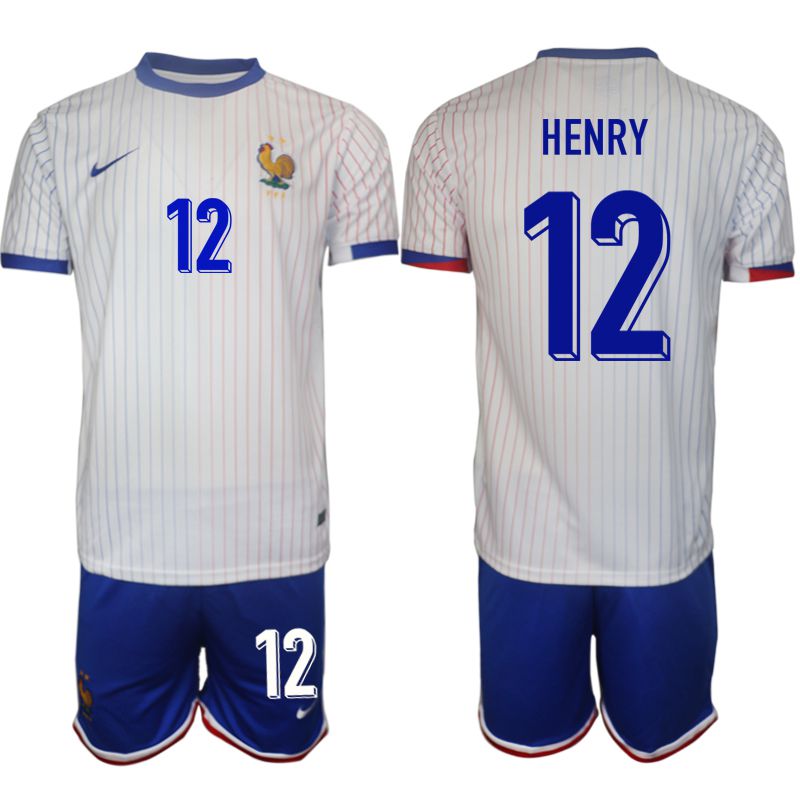 Men 2024-2025 Season France away White 12 Soccer Jersey